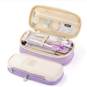 Purple and Cream Storage Case